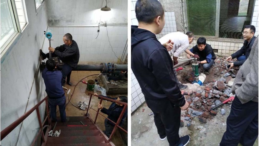 璧山区水利局插入式乐投（中国）安装现场